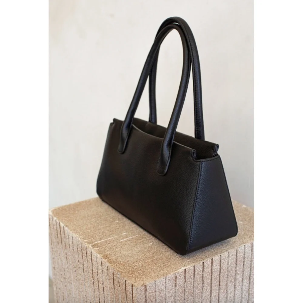 ANTHROPOLOGIE AOTA Marilyn Satchel in Black - NWT ($130 Retail)